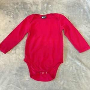 MEC - Pink microfleece long sleeve Onesie shirt. Size 24 months